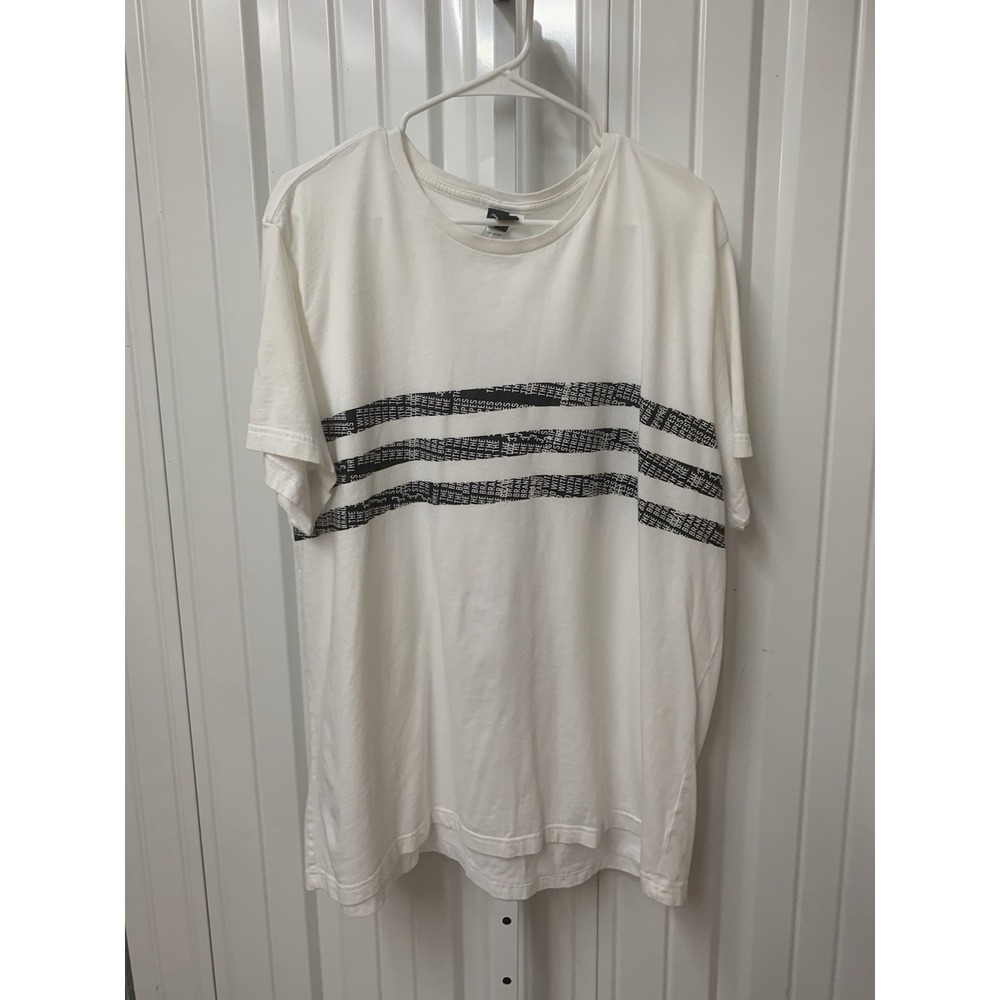 Vintage 1990s Adidas Equipment Logo Graphic T Shirt Men's XL White